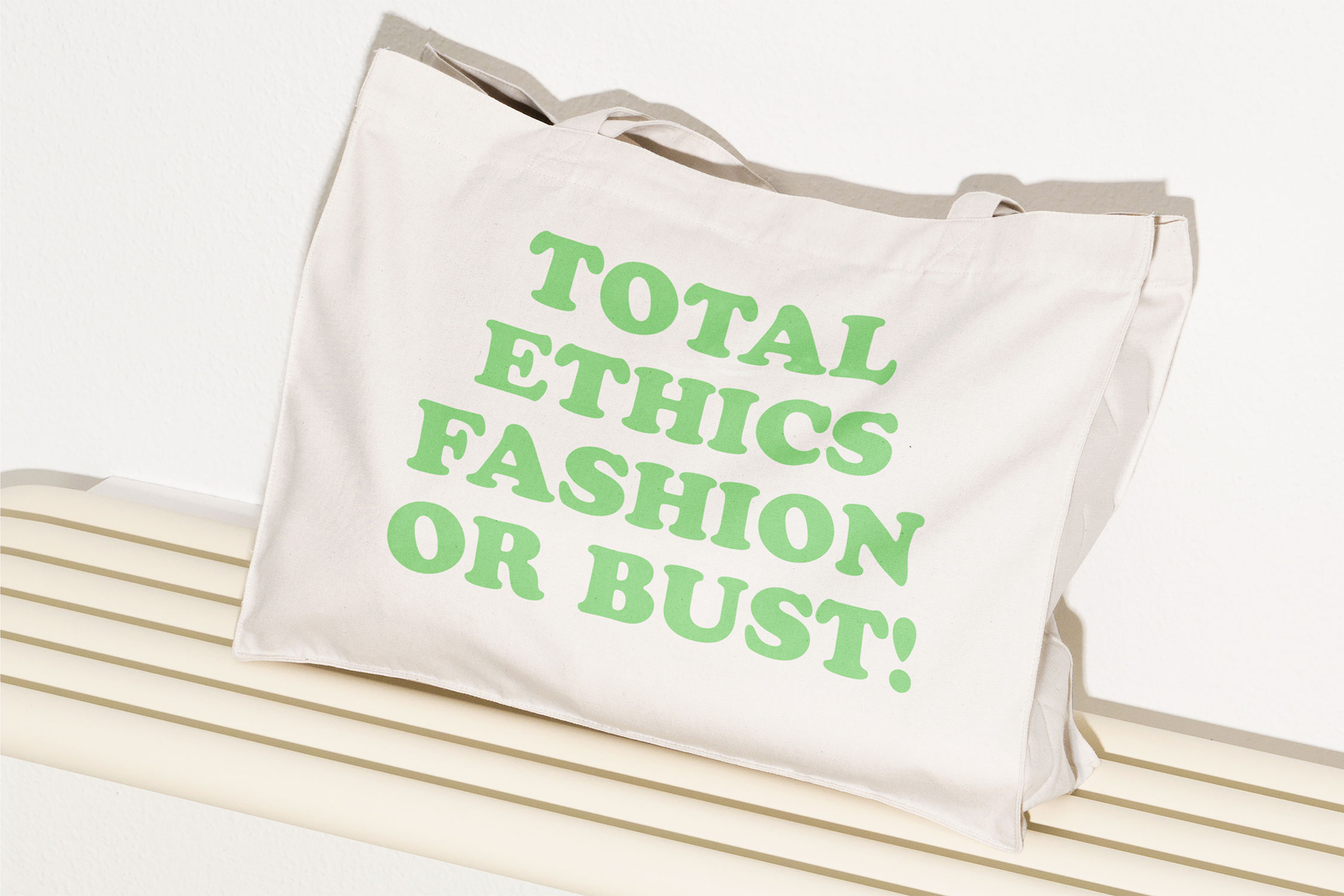 Design and print production of "Total Ethics Fashion" book by creative impact studio Very Good Looking for author Emma Hakansson, founder of NGO Collective Fashion Justice